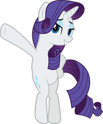 Size: 4958x5992 | Tagged: safe, artist:jhayarr23, rarity, pony, unicorn, fake it 'til you make it, absurd resolution, belly, bipedal, featureless crotch, female, full body, hoof on hip, hooves on hips, legs, mare, pose, simple background, solo, standing, transparent background, vector