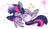 Size: 984x566 | Tagged: dead source, safe, artist:suzuii, derpibooru import, twilight sparkle, twilight sparkle (alicorn), alicorn, pony, cute, cutie mark, female, mare, smiling, solo, twiabetes, wink