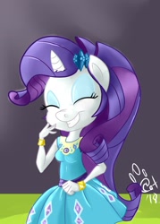 Size: 1522x2121 | Tagged: safe, artist:catlion3, rarity, anthro, unicorn, better together, equestria girls, text support, text support: rarity, cute, equestria girls outfit, etc, female, geode of shielding, magical geodes, mare, raribetes, solo