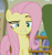 Size: 606x646 | Tagged: safe, screencap, fluttershy, pegasus, pony, flutter brutter, discovery family logo, fluttershy is not amused, solo