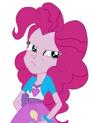 Size: 387x514 | Tagged: safe, pinkie pie, equestria girls, rainbow rocks, angry, solo, when she doesn't smile