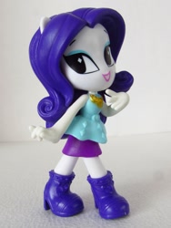 Size: 1050x1400 | Tagged: safe, artist:whatthehell!?, rarity, equestria girls, equestria girls series, boots, clothes, doll, dress, equestria girls minis, irl, photo, shoes, skirt, smiley face, stars, toy, ultra minis