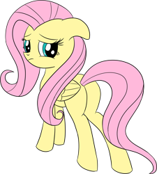 Size: 2252x2500 | Tagged: safe, artist:datapony, fluttershy, pegasus, pony, female, looking back, mare, solo