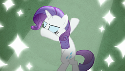 Size: 1920x1080 | Tagged: safe, screencap, rarity, pony, unicorn, fake it 'til you make it, bipedal, eyes closed, pose, solo