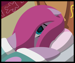 Size: 2649x2234 | Tagged: safe, artist:zacatron94, pinkie pie, earth pony, pony, alone, bed, left out, lineless, pinkamena diane pie, sad, solo