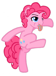 Size: 993x1354 | Tagged: safe, artist:jaquelindreamz, bubble berry, pinkie pie, earth pony, pony, evil enchantress, rule 63, simple background, solo, spitty pie, transparent background