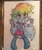 Size: 600x722 | Tagged: safe, artist:marybellamy, derpibooru import, rainbow dash, equestria girls, chibi, exclamation point, long hair, mixed media, pencil drawing, pose, traditional art, watercolor painting