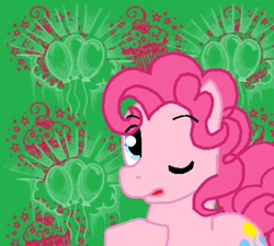 Size: 886x798 | Tagged: safe, artist:reina-del-caos, bubble berry, pinkie pie, earth pony, pony, rule 63, solo