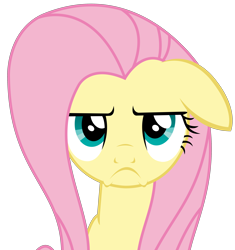 Size: 2988x3175 | Tagged: safe, artist:sketchmcreations, fluttershy, pegasus, pony, flutter brutter, floppy ears, fluttershy is not amused, frown, inkscape, pouting, simple background, transparent background, vector