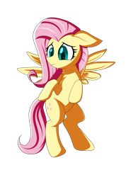 Size: 1117x1566 | Tagged: safe, artist:backgrounduser, fluttershy, pegasus, pony, bipedal, solo