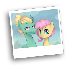 Size: 2459x2224 | Tagged: safe, artist:jankrys00, fluttershy, zephyr breeze, pegasus, pony, flutter brutter, duo, picture, smiling, smug, younger