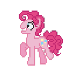 Size: 256x256 | Tagged: safe, artist:chaosfission, bubble berry, pinkie pie, earth pony, pony, adoraberry, cute, desktop ponies, pixel art, rule 63, rule63betes, simple background, solo, transparent background