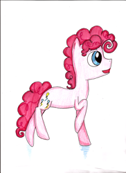 Size: 2550x3506 | Tagged: safe, artist:colouredteapot, bubble berry, pinkie pie, earth pony, pony, rule 63, solo, traditional art