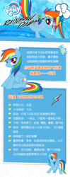 Size: 750x1900 | Tagged: safe, derpibooru import, rainbow dash, pegasus, pony, china, chinese, official, rainbow dash month, solo, text