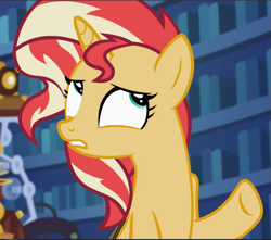 Size: 1067x943 | Tagged: safe, screencap, sunset shimmer, pony, unicorn, equestria girls, mirror magic, spoiler:eqg specials, cropped, solo