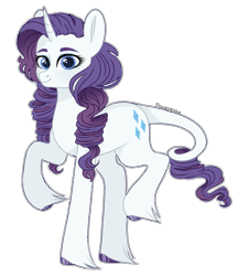 Size: 1065x1235 | Tagged: safe, artist:fioweress, rarity, pony, unicorn, female, leonine tail, mare, raised hoof, simple background, smiling, solo, transparent background, unshorn fetlocks