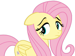 Size: 4647x3484 | Tagged: safe, artist:sketchmcreations, fluttershy, pegasus, pony, flutter brutter, floppy ears, frown, inkscape, simple background, transparent background, unhappy, vector