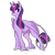 Size: 800x800 | Tagged: safe, artist:boycoffee, derpibooru import, twilight sparkle, twilight sparkle (alicorn), alicorn, classical unicorn, pony, female, leonine tail, mare, solo, unshorn fetlocks