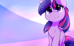 Size: 1920x1200 | Tagged: safe, artist:dshou, derpibooru import, twilight sparkle, twilight sparkle (alicorn), alicorn, pony, chest fluff, cute, female, mare, simple background, solo, twiabetes, weapons-grade cute