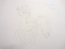 Size: 3264x2448 | Tagged: safe, artist:hinadany, bubble berry, pinkie pie, earth pony, pony, rule 63, sketch, solo, traditional art