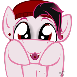 Size: 2000x2000 | Tagged: safe, artist:php37, bubble berry, pinkie pie, earth pony, pony, vampire, vampony, fangs, rule 63, simple background, solo, transparent background, vector