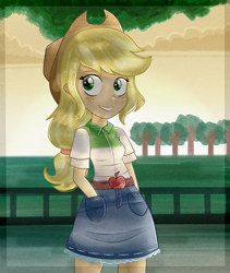 Size: 864x1023 | Tagged: safe, artist:lelka-philka, applejack, equestria girls, clothes, female, solo