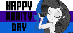 Size: 2999x1350 | Tagged: safe, artist:thebar, rarity, equestria girls, happy rarity day, rarity day, solo, wallpaper