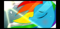 Size: 1480x720 | Tagged: safe, derpibooru import, rainbow dash, pegasus, pony, beautiful, geometry dash