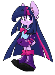 Size: 736x1000 | Tagged: safe, artist:looji, derpibooru import, twilight sparkle, twilight sparkle (alicorn), alicorn, equestria girls, clothes, impossibly long hair, simple background, solo, transparent background