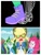 Size: 3106x4096 | Tagged: safe, derpibooru import, screencap, applejack, bulk biceps, pinkie pie, rainbow dash, accountibilibuddies, better together, choose your own ending, equestria girls, bone, broken bone, broken foot, feet, jackabuse, ouch, skeleton, x-ray, x-ray picture, you know for kids