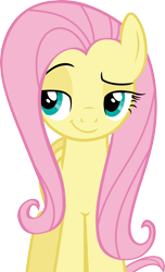 Size: 1413x2322 | Tagged: safe, artist:shabrina025, fluttershy, pegasus, pony, dat face, faic, simple background, smiling, smirk, smug, smugshy, solo, transparent background, vector