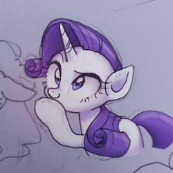 Size: 768x768 | Tagged: safe, artist:xp_r6, rarity, pony, unicorn, cute, female, mare, raribetes, simple background, solo