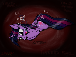 Size: 2000x1500 | Tagged: dead source, safe, artist:iflysna94, derpibooru import, twilight sparkle, twilight sparkle (alicorn), alicorn, pony, crying, female, hallucination, mare, nightmare, scared, schizophrenia, shivering, solo