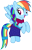 Size: 3000x4678 | Tagged: safe, artist:pilot231, derpibooru import, rainbow dash, pegasus, pony, alternate hairstyle, braid, braided ponytail, canon, clothes, dress, female, floating, flower, flower in hair, mare, rainbow dash always dresses in style, simple background, solo, transparent background, vector