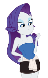 Size: 3048x4876 | Tagged: safe, edit, editor:deserter, editor:vanchees, rarity, equestria girls, legend of everfree, breasts, cleavage, clothes, clothes edit, cosplay, costume, female, jill valentine, miniskirt, raritits, resident evil, sexy, simple background, skirt, solo, transparent background, vector