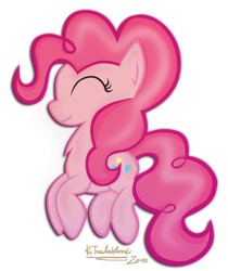Size: 449x534 | Tagged: safe, artist:kristysk, pinkie pie, earth pony, pony, eyes closed, female, mare, pink coat, pink mane, solo