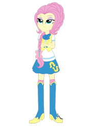 Size: 1536x2048 | Tagged: safe, artist:psshdjndofnsjdkan, fluttershy, equestria girls, alternate universe, clothes, school uniform, solo