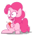 Size: 1063x1135 | Tagged: safe, artist:mr-degration, pinkie pie, earth pony, pony, female, mare, open mouth, simple background, sleep deprivation, soda, solo, transparent background