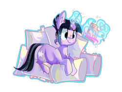 Size: 4000x3000 | Tagged: safe, artist:bonbrony, derpibooru import, twilight sparkle, magic, solo, telekinesis