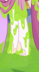 Size: 191x350 | Tagged: safe, screencap, princess celestia, smooze, alicorn, pony, make new friends but keep discord, cropped, female, hoof shoes, hooves, legs, mare, messy, pictures of legs, slime