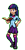 Size: 80x160 | Tagged: safe, artist:kirigakurenohaku, derpibooru import, twilight sparkle, equestria girls, crossover, human coloration, pixel art, pokémon, solo, sprite