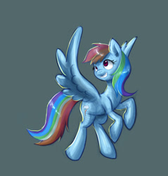 Size: 1270x1330 | Tagged: safe, artist:polkin, derpibooru import, rainbow dash, pegasus, pony, simple background, solo