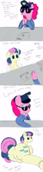 Size: 1500x6000 | Tagged: safe, artist:chapaevv, bon bon, pinkie pie, sweetie drops, earth pony, pony, comic, plot, police