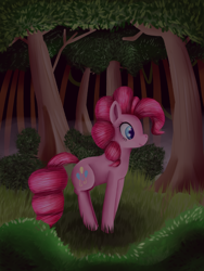 Size: 1024x1365 | Tagged: safe, artist:meepars, pinkie pie, earth pony, pony, detailed background, female, mare, solo