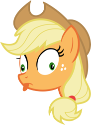 Size: 3035x4135 | Tagged: safe, artist:ragerer, applejack, earth pony, pony, :p, silly, silly pony, simple background, solo, tongue out, transparent background, vector