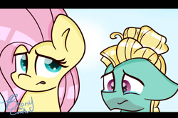 Size: 1024x683 | Tagged: safe, artist:lynchristina, fluttershy, zephyr breeze, pegasus, pony, flutter brutter, female, mare