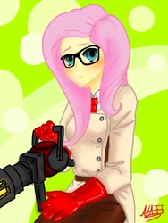 Size: 564x752 | Tagged: artist needed, safe, fluttershy, human, fluttermedic, humanized, medic, medishy, parody, solo, team fortress 2