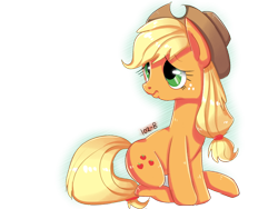 Size: 800x600 | Tagged: safe, artist:kkuyo, applejack, earth pony, pony, female, mare, sad, solo