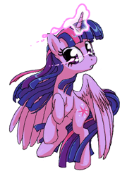 Size: 331x459 | Tagged: safe, artist:stoic5, derpibooru import, twilight sparkle, twilight sparkle (alicorn), alicorn, pony, female, flockmod, magic, mare, solo