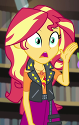 Size: 682x1078 | Tagged: safe, screencap, sunset shimmer, equestria girls, equestria girls series, forgotten friendship, cropped, solo